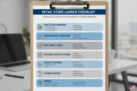 Retail Supplies Checklist for New Store Owners in the United States